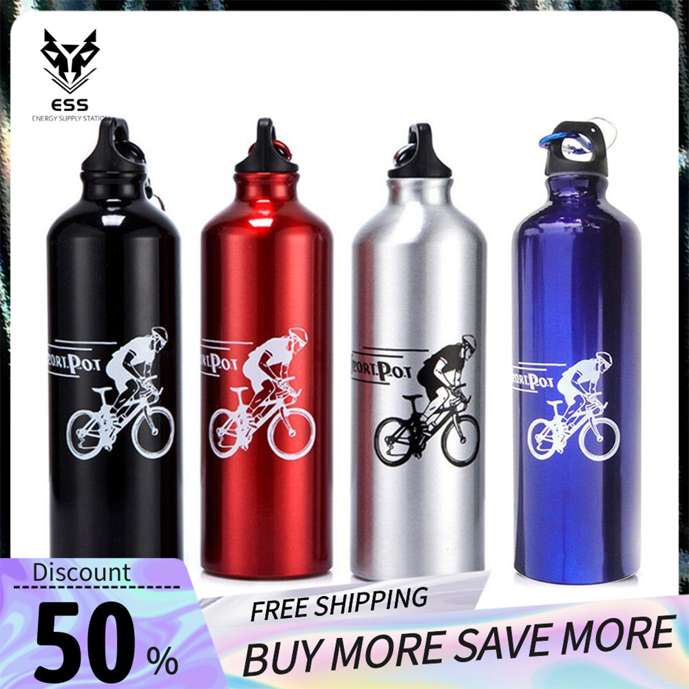 Bình nước xe đạp di động 750ml bình nước xe đạp đường trường xe đạp leo núi bằng hợp kim bình nước xe đạp ngoài trời phụ kiện xe đạp