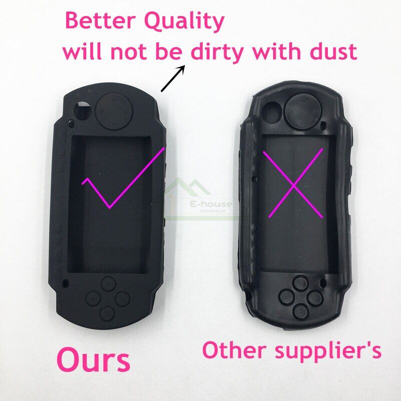 E-houseốp lưng silicon mềm cho máy psp 1000 ốp lưng bảo vệ cao su gel cho máy chơi game psp1000