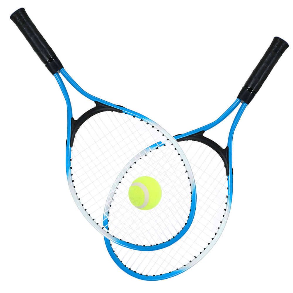2 chiếc vợt tennis trẻ em dây vợt tennis với 1 quả bóng tennis và túi bọc