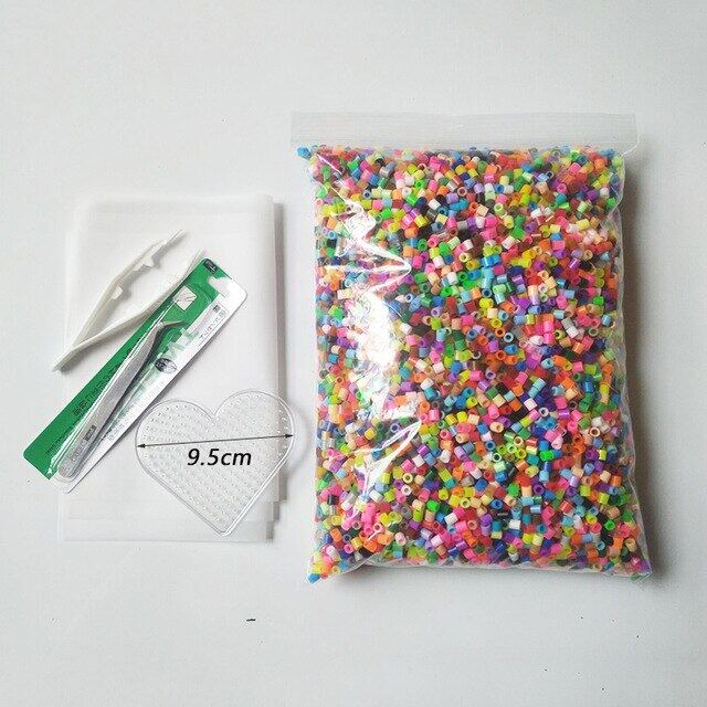 500G 8000Pcs 5Mm ลูกปัด Hama (1แม่แบบ + 3 IronPaper + 2แหนบ) Mini ฟิวส์ฮามาลูกปัด Diy เด็กของเล่นเพื่อการศึกษาจัดส่งฟรี