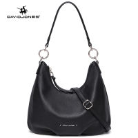 David Jones Paris women shoulder bag pu leather female crossbody bag small scarve lady shoulder bag
