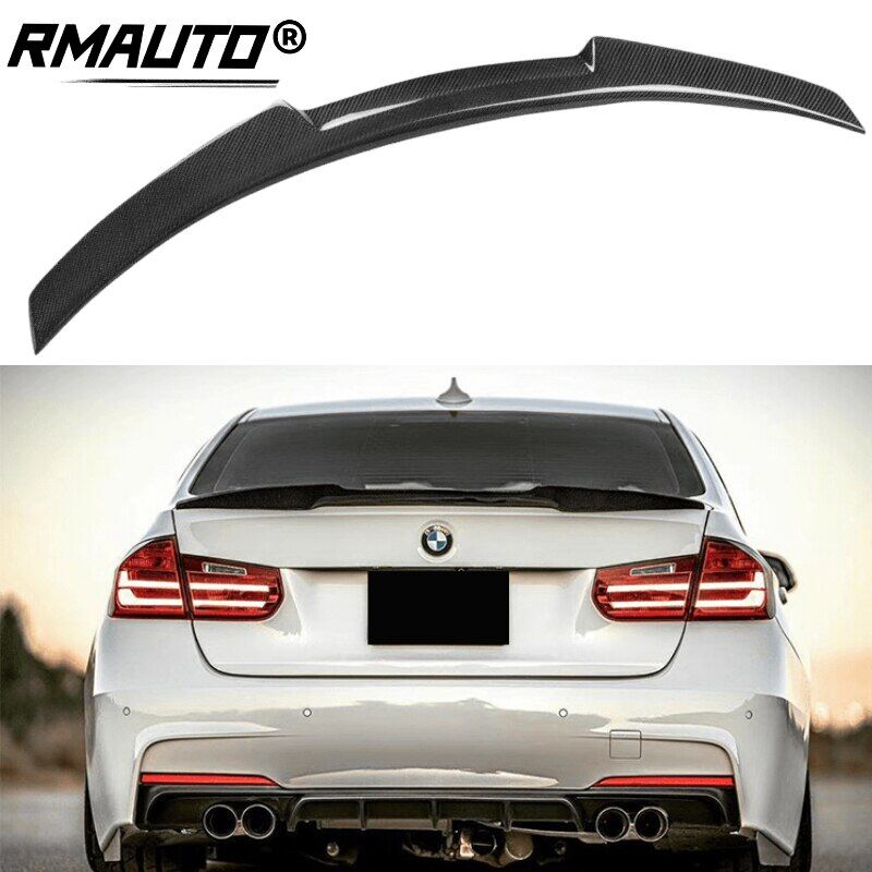 RMAUTO Cánh Gió Cốp Sau Xe Hơi Phong Cách M4 Bằng Sợi Carbon Cho BMW F30 F80 M3 2013-2018 Cánh Gió Cánh Sau Bộ Dụng Cụ Tạo Kiểu Thân Xe Hơi