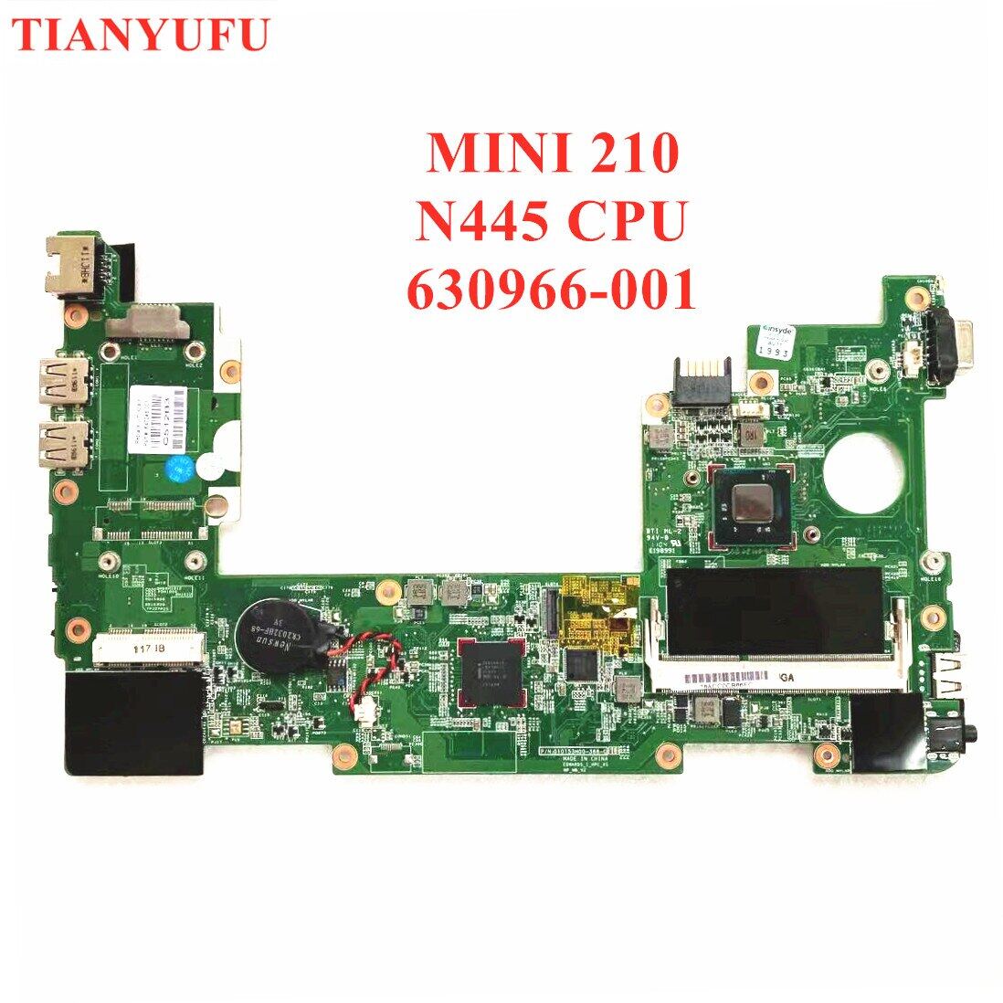 For HP MINI210 mini 110 Notebook Motherboard N455 CPU 630966