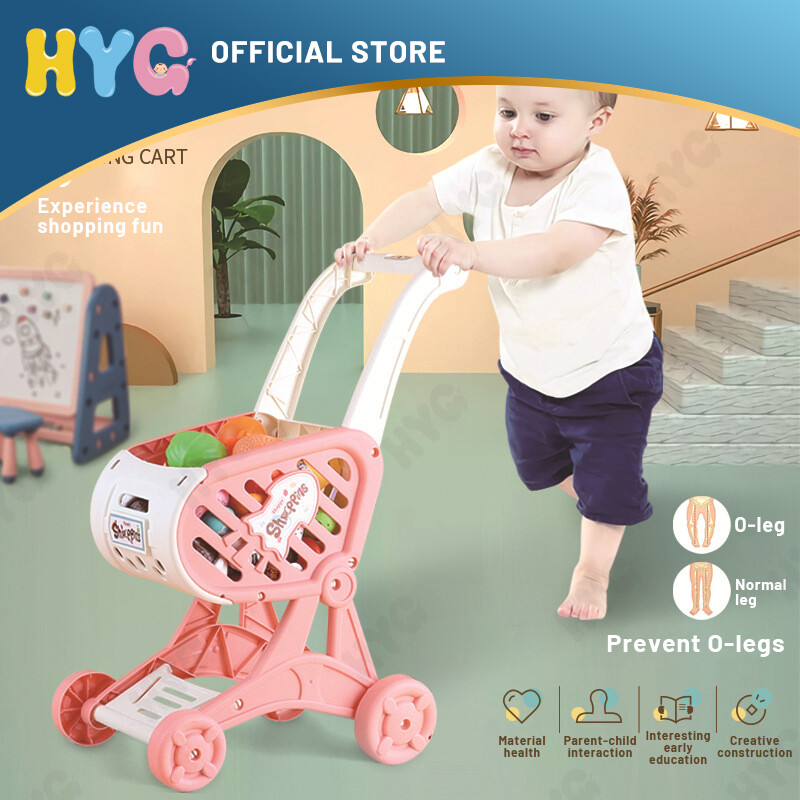 Đồ Chơi Xe Đẩy Mua Sắm Siêu Thị Xe Đẩy Mô Phỏng Cho Bé Gái Xe Đẩy Cắt Thực Phẩm Trái Cây Đồ Chơi Giáo Dục Trẻ Em
