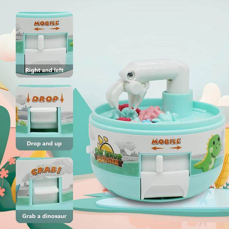 Máy vuốt mini đồ chơi máy gắp khủng long thu nhỏ máy gắp viên nang cho trẻ em