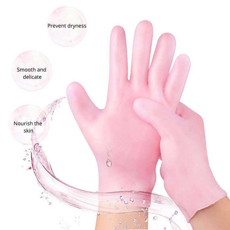 3 Găng Tay Silicon, Găng Tay Gel Dưỡng Ẩm Spa Tẩy Tế Bào Chết Để Ngăn Ngừa Da Khô Và Bảo Vệ Tay