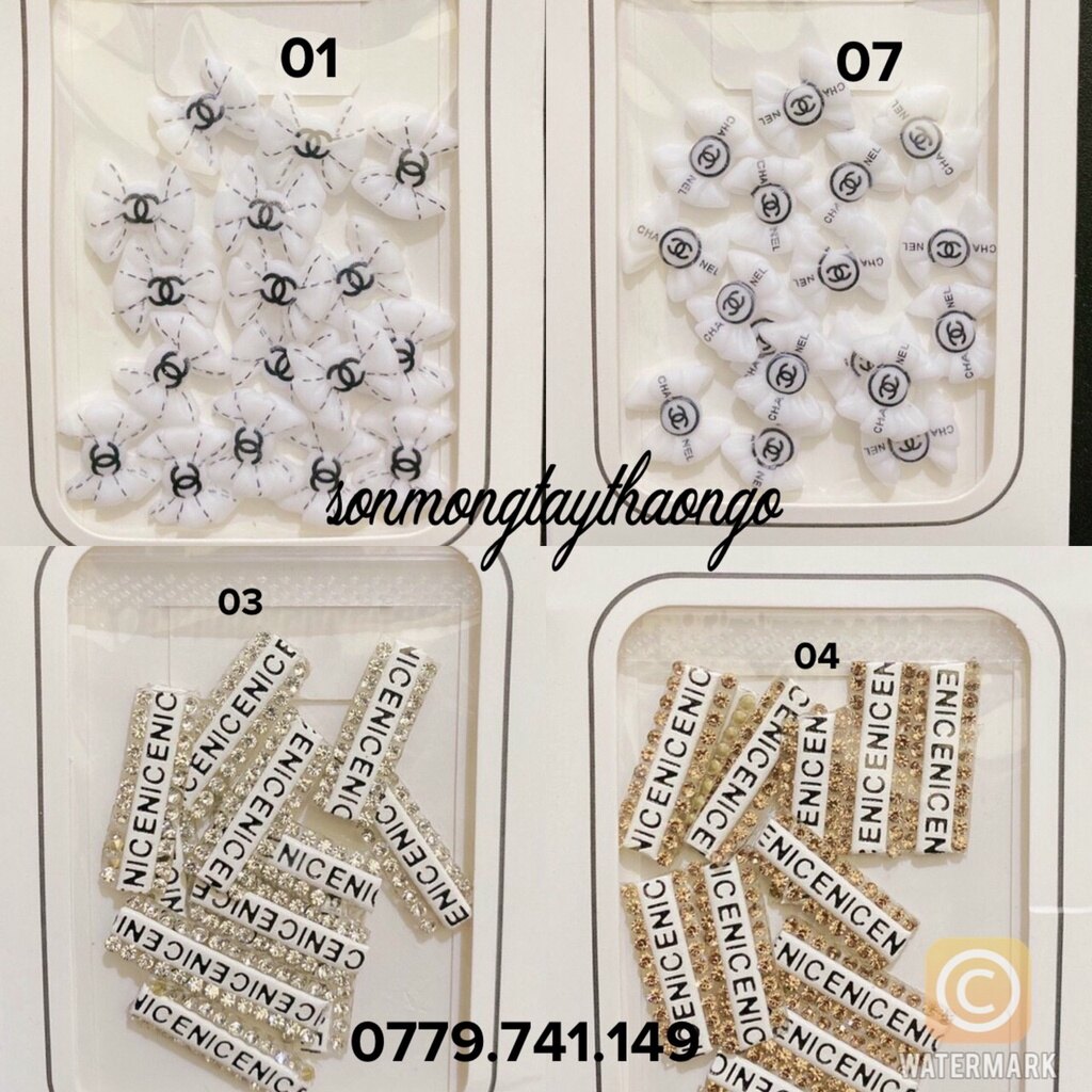 Charm nail charm hoa phụ kiện hoa nơ đính móng dành cho nail 25k/1bich