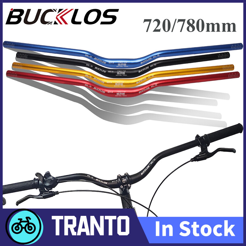Bucklos ghi đông hợp kim nhôm siêu nhẹ thanh nâng xe đạp leo núi 31/8x72 0/780mm ghi đông xe đạp quét sau 5 °/10 ° phụ tùng xe đạp leo núi