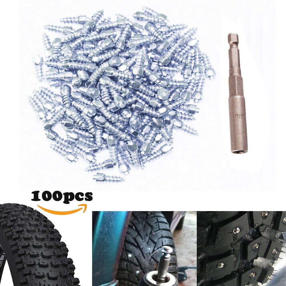 100 Chiếc Đinh Tán Lốp Cho Giày Đinh Kẹp Cho Fatbike Đinh Tán Xe Đạp Đinh Tán Đinh Tán Trong Lốp Đinh Tán Đầu Vonfram Câu Cá