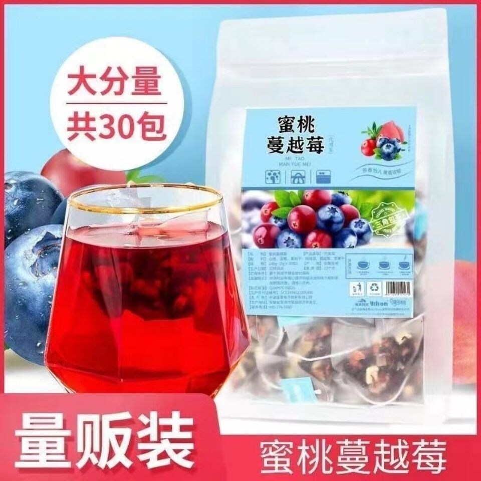Đào Nam Việt Quất trà ô long đào trắng trà ô long Trà Trái Cây khỏe mạnh túi trà thơm trà kết hợp túi trà thức uống pha lạnh