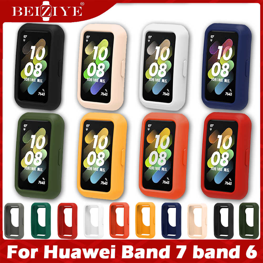 Vỏ bảo vệ cho For Huawei band 7 Ốp lưng For Huawei band 6 Với TPU Soft