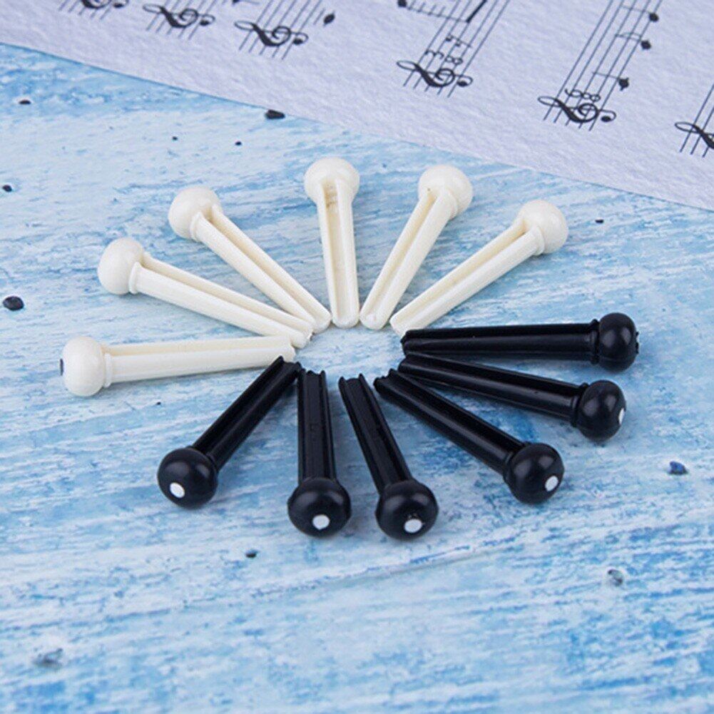 6 cái chốt giữ dây đàn guitar acoustic nhựa ST núm chốt kết nối guitar dân gian Ukulele Martin ST essories 32mm x 5mm