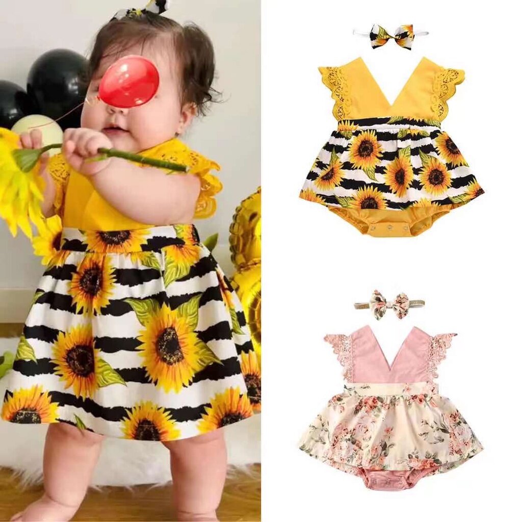 sunflower dress baby