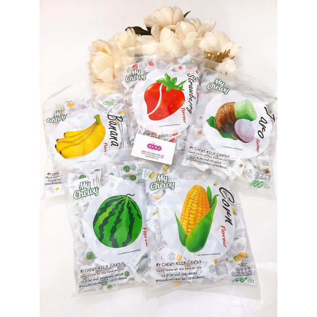 Kẹo dẻo My Chewy Milk Thái Lan 380g ( Túi 100 viên)