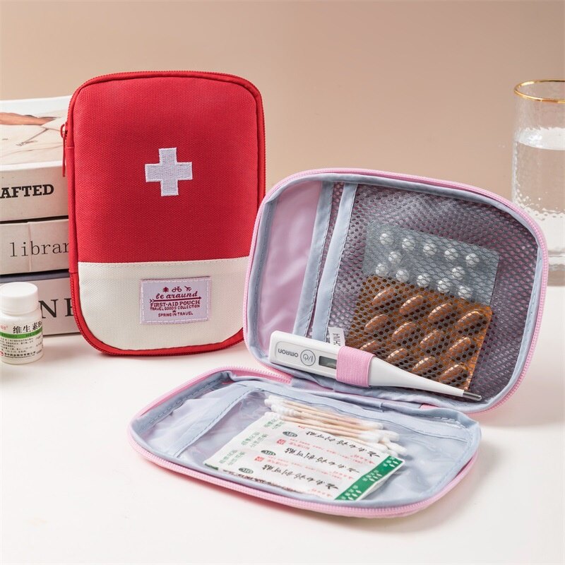 Travel Portable Medical Bag Outdoor First Aid Bag Portable Small Medicine Bag Home Storage Bag L / S