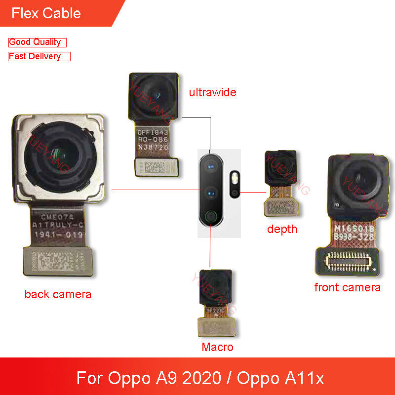 Original Front Back Camera For Oppo A9 2020 Oppo A11x Main
