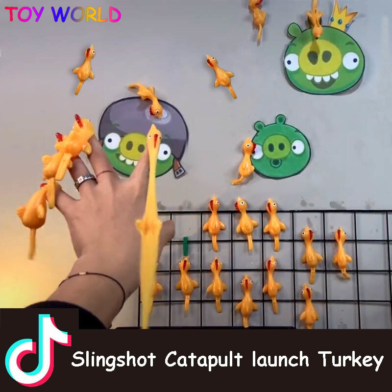 20 Món Đồ Chơi Tiktok, Gạt Gà Bằng Cao Su Quăng Gà Bay Đồ Chơi Quà Tặng Sinh Nhật Đồ Chơi Fidget, Popit Squishy Antistress