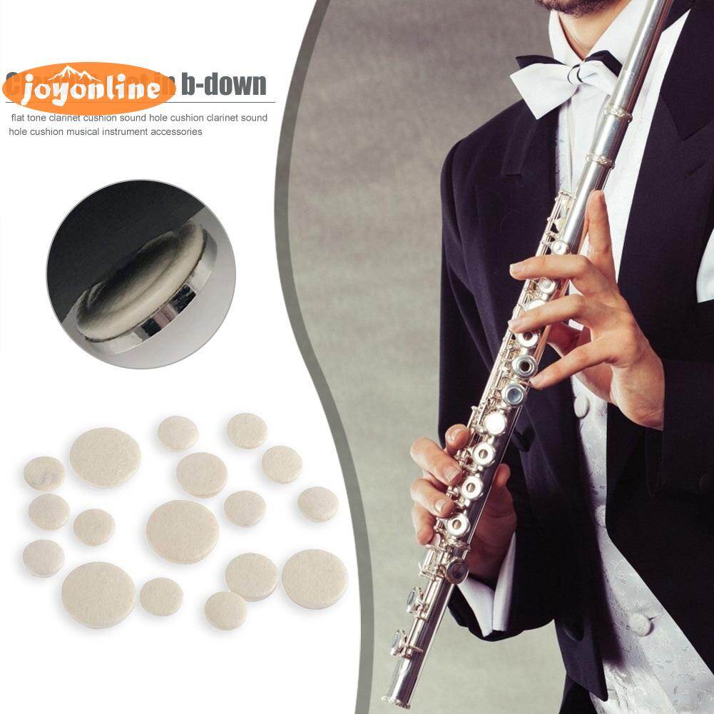 17 Miếng Lót Lỗ Âm Thanh Bb Clarinet Phụ Tùng Dụng Cụ Thay Thế Đệm