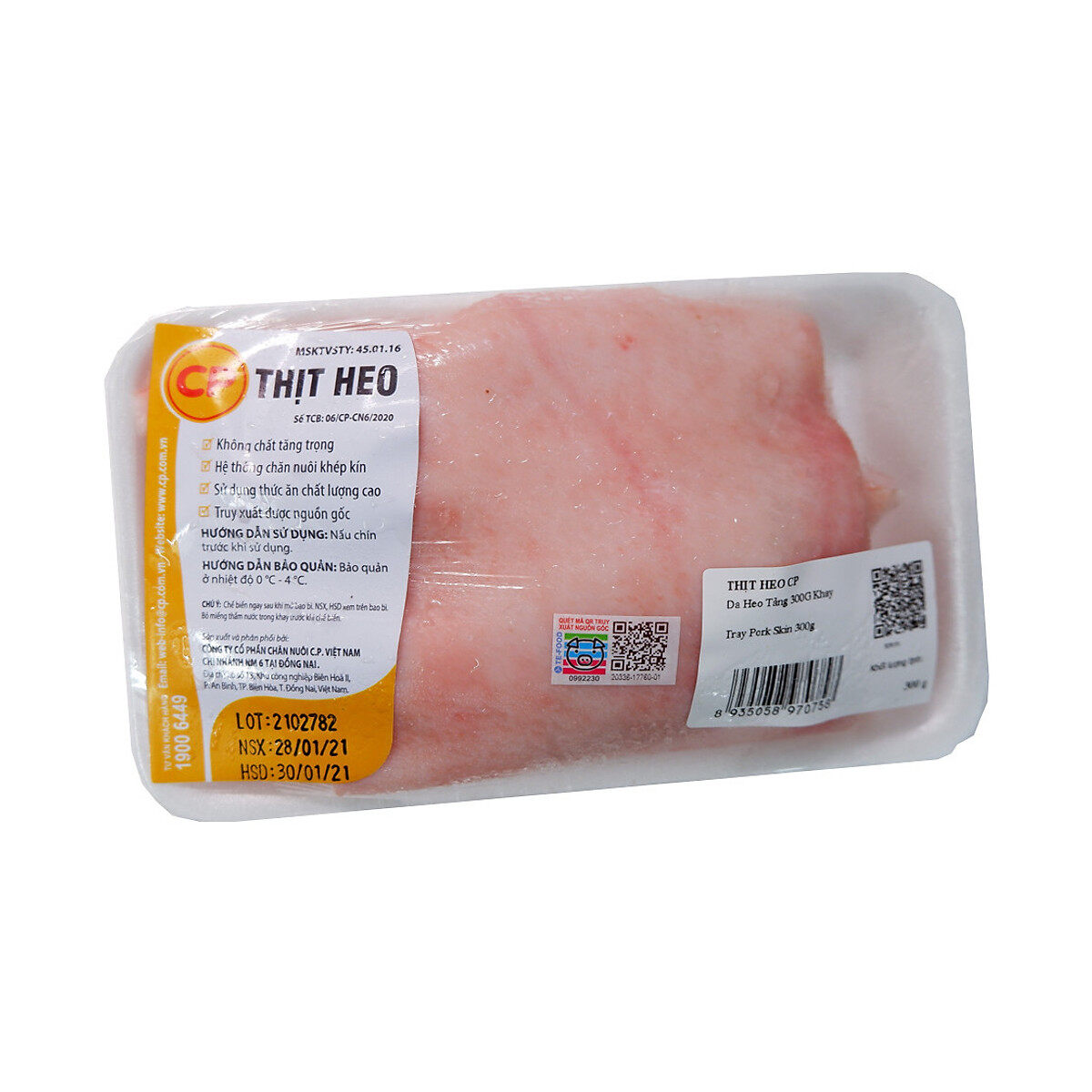 Da heo cp - khay 300g