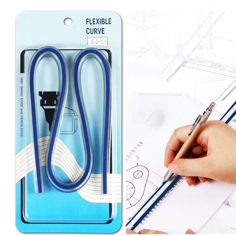 Thước cong dẻo bằng nhựa thước uốn cong được, phù hợp cho may vá và vẽ kỹ thuật thước uốn cong chính xác