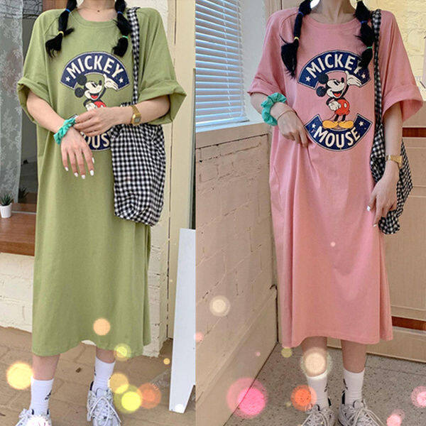 Đầm Bà Bầu Dễ Thương Phong Cách Hàn Quốc Cho Phụ Nữ Mang Thai Váy Ngắn Tay Cho Con Bú Sau Sinh Gợi Cảm Cỡ Lớn Baju Mengandung 11