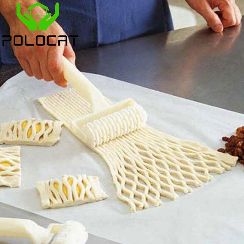 1 Cái Dụng Cụ Làm Bánh Kích Thước Nhỏ, Con Lăn Cắt Lưới Bánh Pizza Bánh Quy Bánh Pizza Nhựa