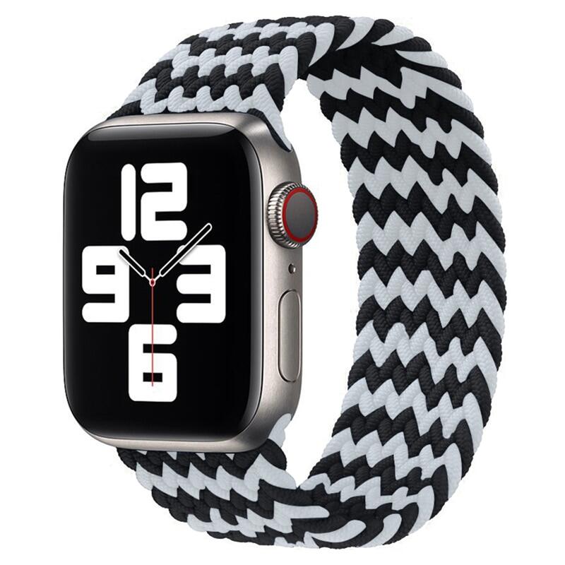 สายเดี่ยวถักไนล่อนหลากสีอย่างเป็นทางการ2021,สายสำหรับ Apple Watch SE 6สาย44มม. 40มม. สายสำหรับ I Watch Serie 5 4 3สายรัดข้อมือขนาด38มม. 42มม.