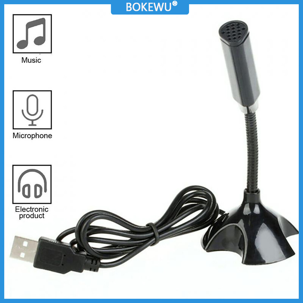BOKEWU Micro Giọng Nói Studio USB Chân Đế Điều Chỉnh Được Micro Có Giá Đỡ Cho Máy Tính Để Bàn Máy Tính Máy Tính Xách Tay