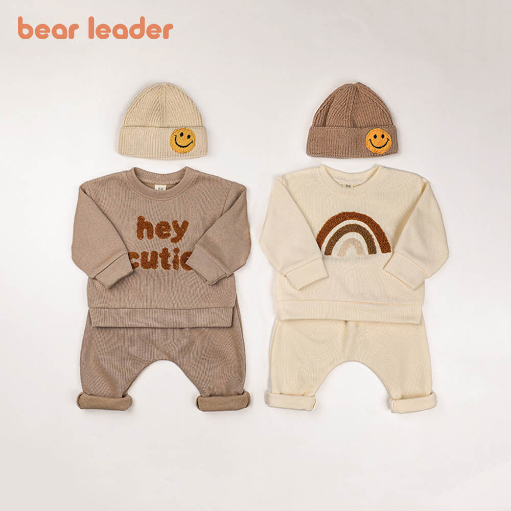 Bear Leader Kids Boys Clothes 2022 Spring and Autumn Baby Boy Sweater Suit
