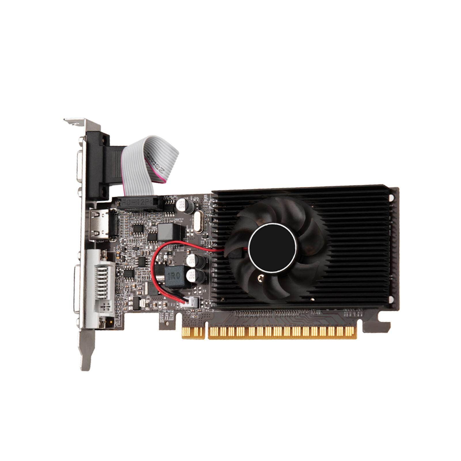 Freneci Card đồ họa chơi game PCIe X16 2.0 quạt tản nhiệt đơn 810MHz gt610