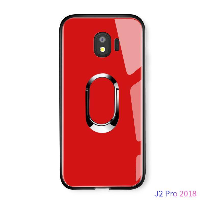 Dành Cho Samsung Galaxy J2 Pro 2018 Luxury Solid 360 Xoay Từ Tính Giá Đỡ Ốp Lưng Vỏ Kính Cường Lực Bảo Vệ Điện Thoại Ốp Lưng Chống Sốc