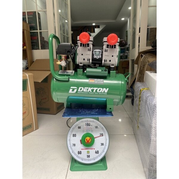 Máy nén khí không dầu 30 lít dekton, dk-3930, 2hp, mẫu mới