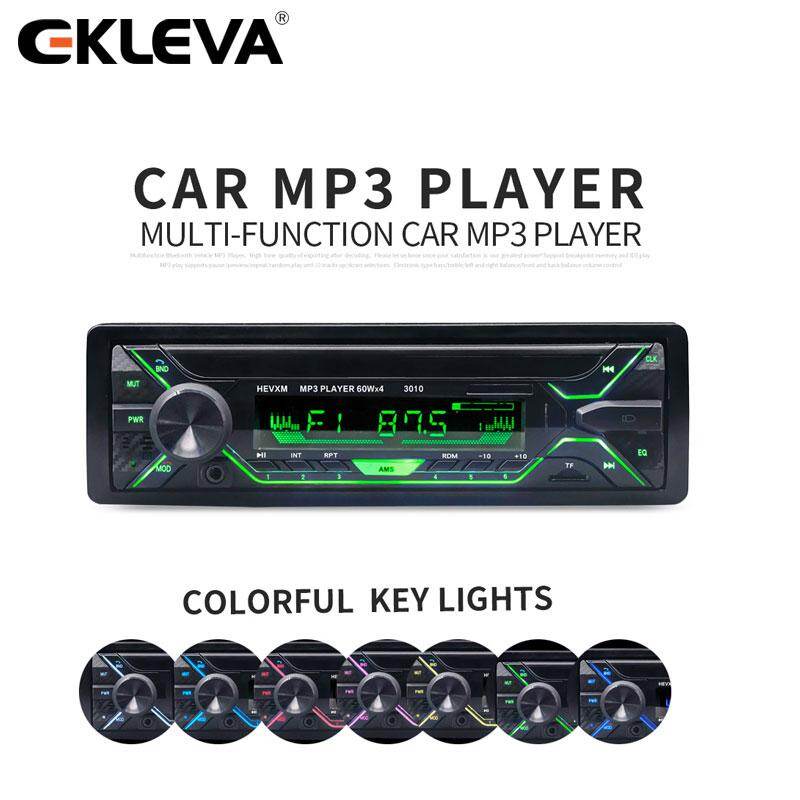 Ekleva Đài Phát Thanh Xe 1din Autoradio AUX Bộ Thu Tín Hiệu Đầu Vào Radio Âm Thanh Nổi Bluetooth MP3 Máy Nghe Nhạc Đa Phương Tiện Hỗ Trợ FM/MP3/WMA/USB/Thẻ SD