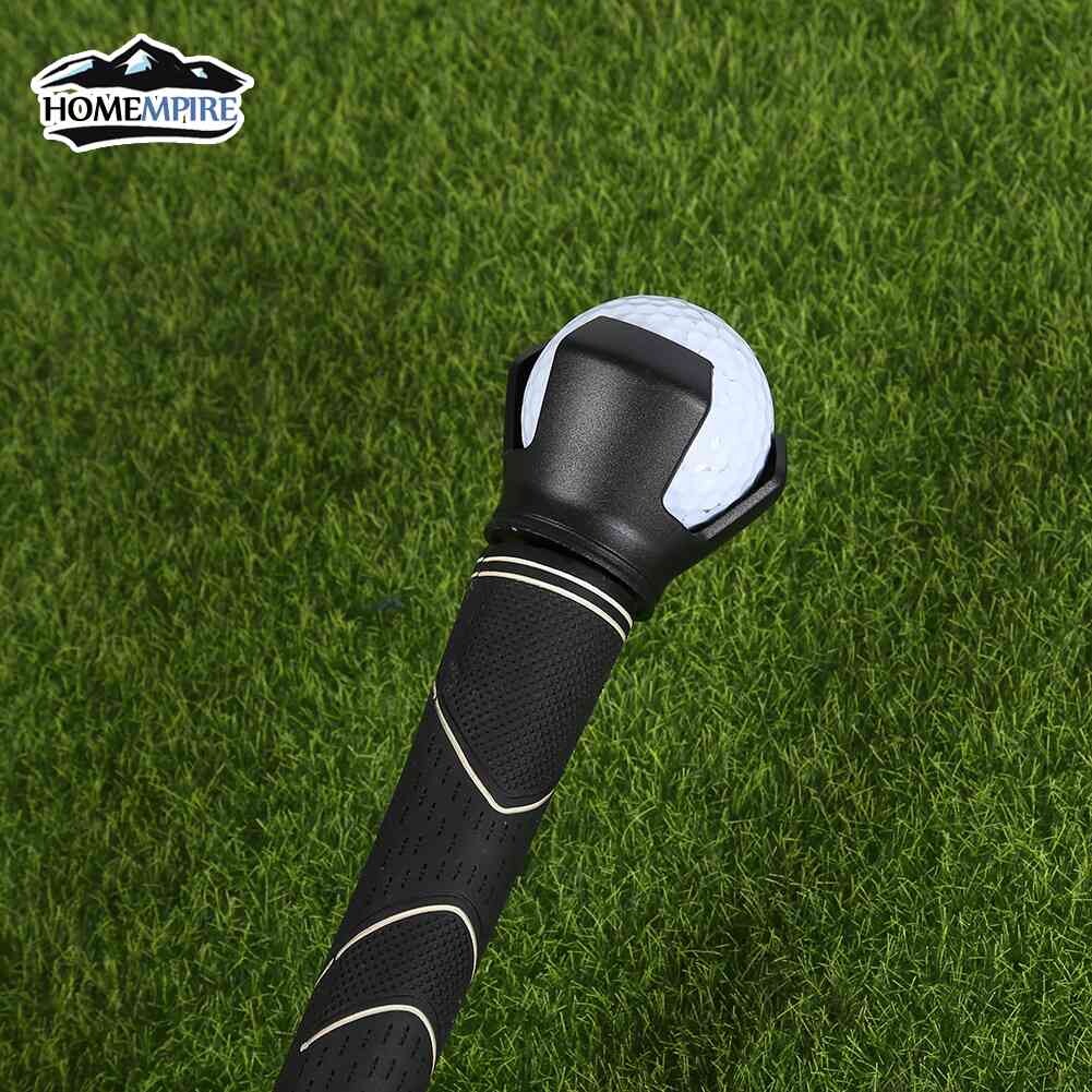 Homempire 3-Prong Golf Ball Pick up Tool Golf Putter Grip Retriever Grabber Claw Sucker Golf Training Aids Grip Golf Accessories
