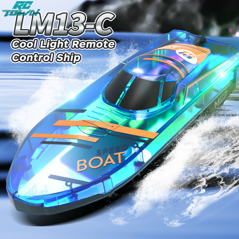 Lm13 thuyền điều khiển từ xa 2.4 Gam tốc độ cao RC xuồng cao tốc với ánh