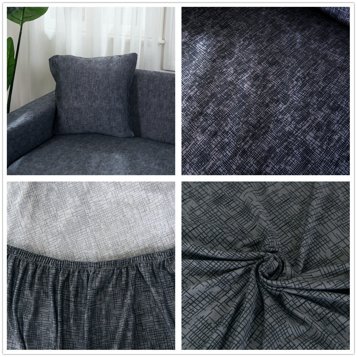 Generic 3seater Elastic Sofa Cover Stretch Armchair Protective Chair