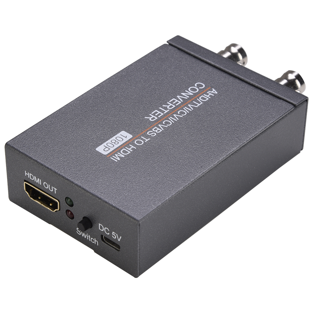 TVI/CVI/AHD to HDMI Converter Adapter, Full HD 720P/1080P/3MP/4MP/5MP/8MP BNC to HDMI Video Converter for Monitor HDTV DVRs, Convert TVI CVI AHD CVBS BNC Video Signal to HDMI ราคา 748 บาท*ส่งฟรี