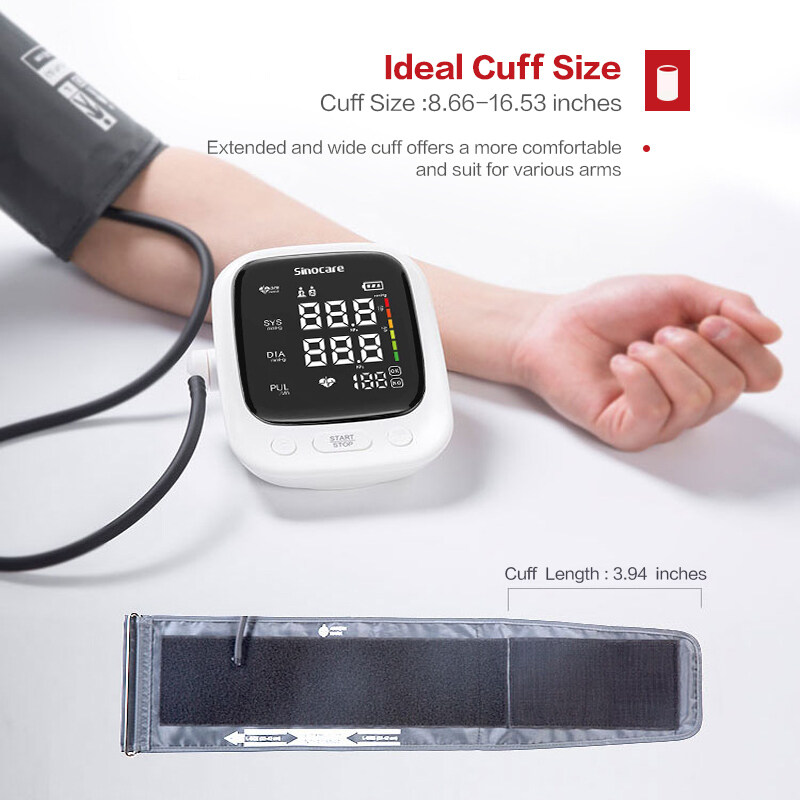 Sinocare Blood Pressure Monitor Automatic Dual User Upper Arm Smart