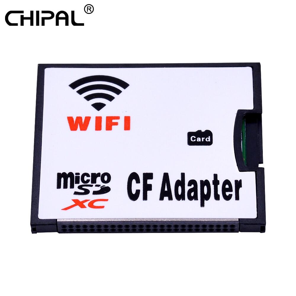 Chipal bộ chuyển đổi wifi thẻ nhớ tf micro sd sang cf bộ chuyển đổi thẻ nhớ nhỏ gọn bộ chuyển đổi microsd/sdxc/sdhc loại i cho máy ảnh kỹ thuật số