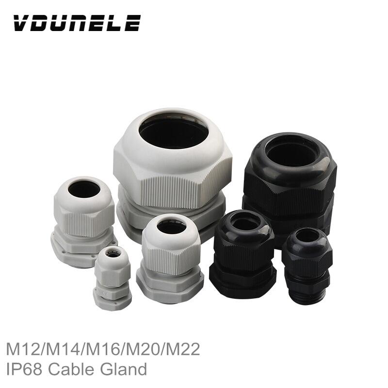 Dây cáp nylon bằng nhựa chống cháy ip68 m12 * 1.5 m14 m16 m18 m20 m22 ce đầu nối dây cáp đầu giữ glen