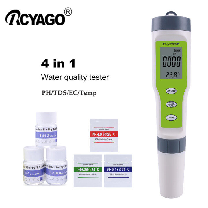 Máy đo độ ph/độ dẫn điện/đo nhiệt độ chuyên nghiệp 3 trong 1 máy kiểm tra chất lượng nước