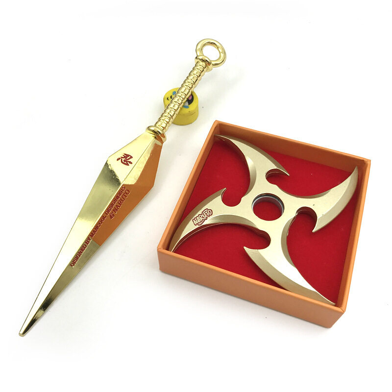 Bộ Phụ Kiện Anime NARUTO Mô Hình Kim Loại Yondaime Hokage Kunai Shuriken Uzumaki Đồ Chơi Trẻ Em