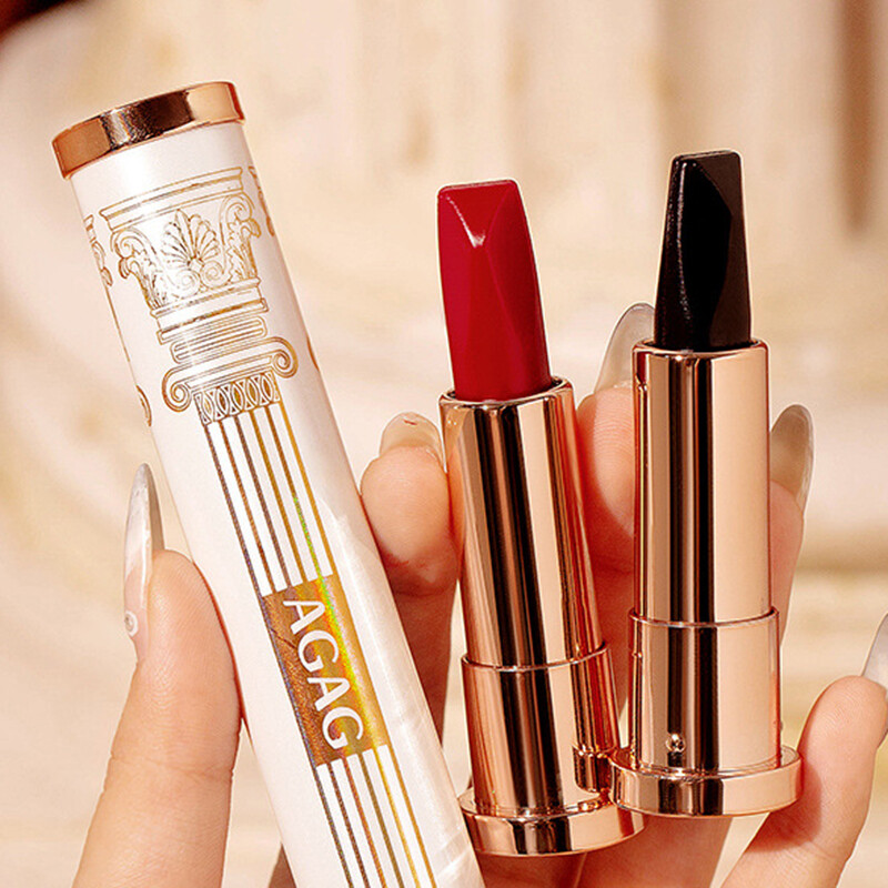 BEAUTYBIGBANG 1 Chiếc Son Môi Sáu Màu Hai Ống Mờ Chống Nước Và Không Dính