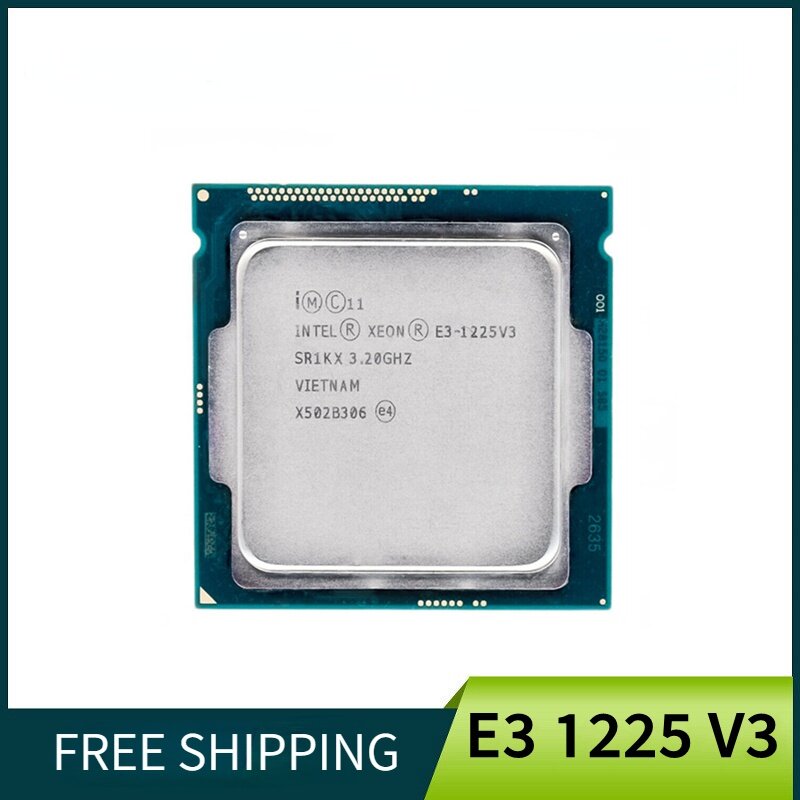 Sử dụng gần như mới Intel Xeon E3 1225 V3 E3-1225V3 Bộ vi xử lý 3.2GHz Quad