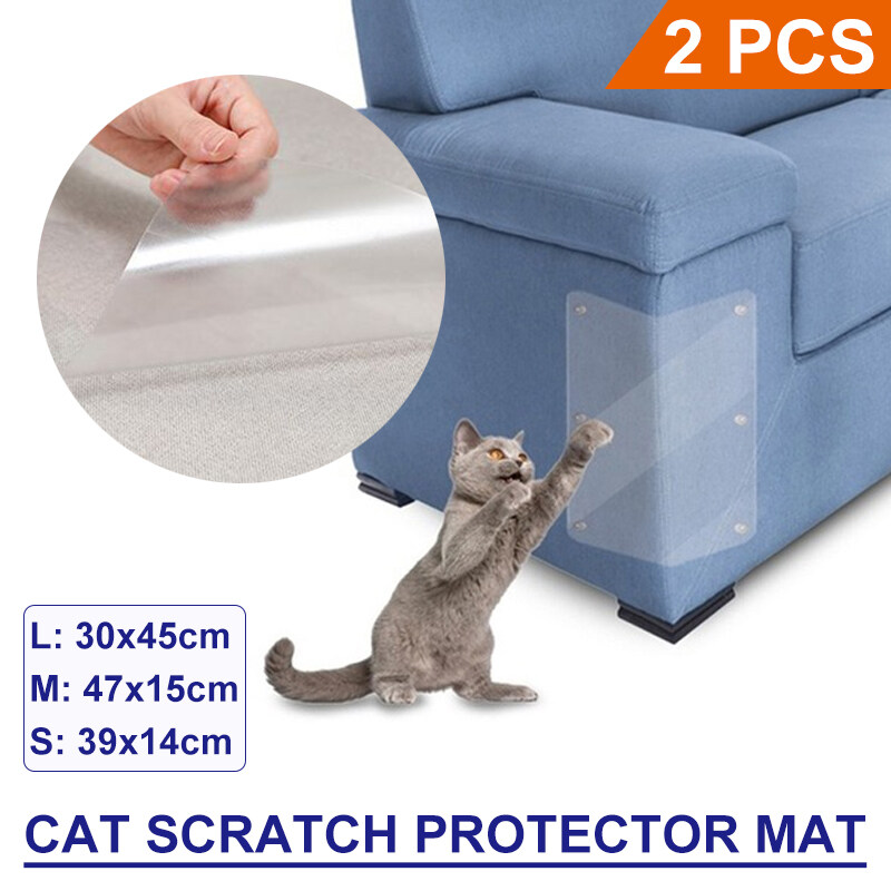Generic 2PCS Pet Cat Scratch Pads Mat Couch Furniture Sofa Door Protector Cover Guard L 30 X