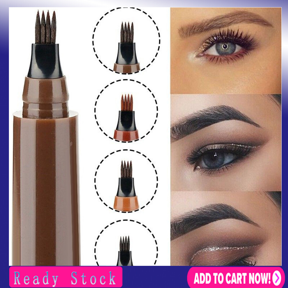Bốn Bút Lông Mày Không Cởi Ra Trang Điểm Bốn Ngã Ba Lâu Trôi Nước Lông Mày Bút Bốn Ngã Ba Lông Mày Không Thấm Nước Chống Mồ Hôi 4 Đầu Ngã Ba Chất Lỏng Lông Mày Hình Xăm Bút Chì Không Thấm Nước Kéo Dài Lông Mày