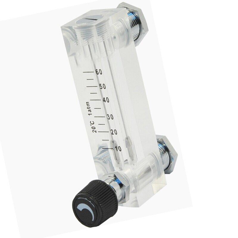 【No-profit】 Module Store Lưu Lượng Kế Phao Loại Tấm PMMA Ren Cái BSP 25-250 Ml/phút 1/4 "Đồng Hồ Đo Lưu Lượng Nước Có Van Điều Khiển