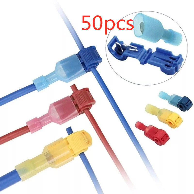 Đầu nối dây kẹp ternimal kiểu chữ t khóa nối nhanh đầu nối uốn dây & đầu nối cáp điện loại chữ t