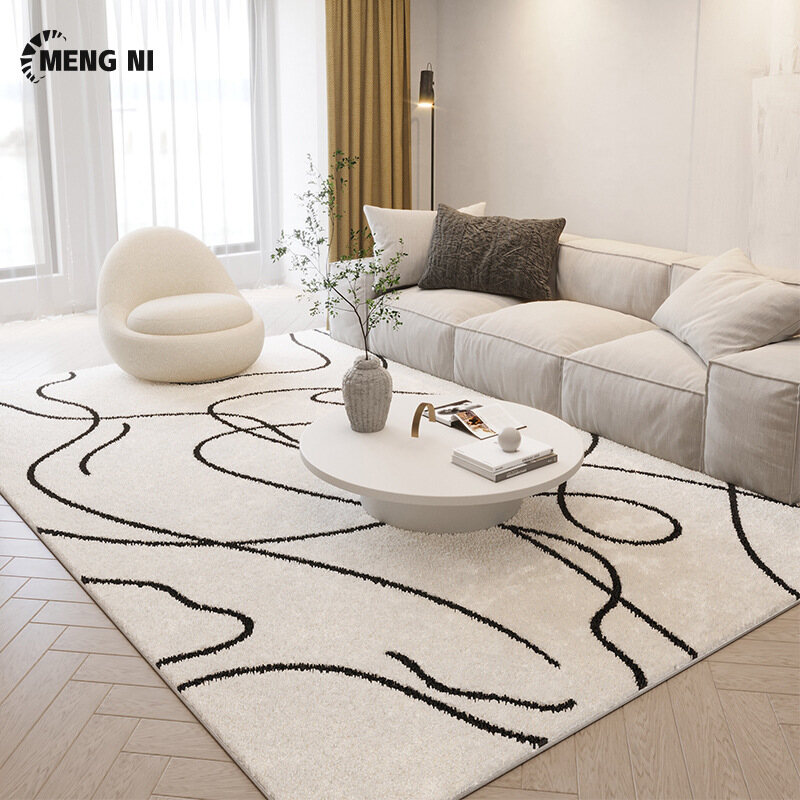 Hangdianthảm, phòng khách, giả cashmere, cách nhiệt thấm nước và làm mát, thảm bàn trà sang trọng, thảm gia dụng, thảm lớn có thể giặt tay