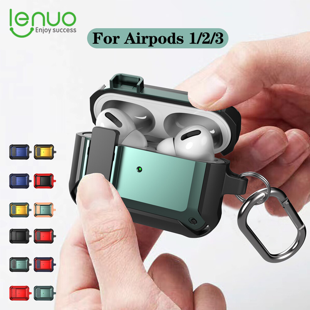 Lenuo Luxury Earphone Case For Airpods Pro 2 Case Silicon Anti-fall Shockproof Cover For Air pods pro 1 2 3 Earbuds Case Accessories ราคา 132 บาท*ส่งฟรี